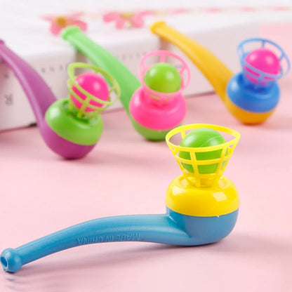 Kids Blowing Ball Balance Game Pipe Toy Set