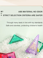 Magnetic Tiles for Kids Ages 3-5 4-8 Magnet Toys for 3 4 5 6 7 8+ Year Old Boys Girls Toddlers Magnetic Building Blocks Preschoo