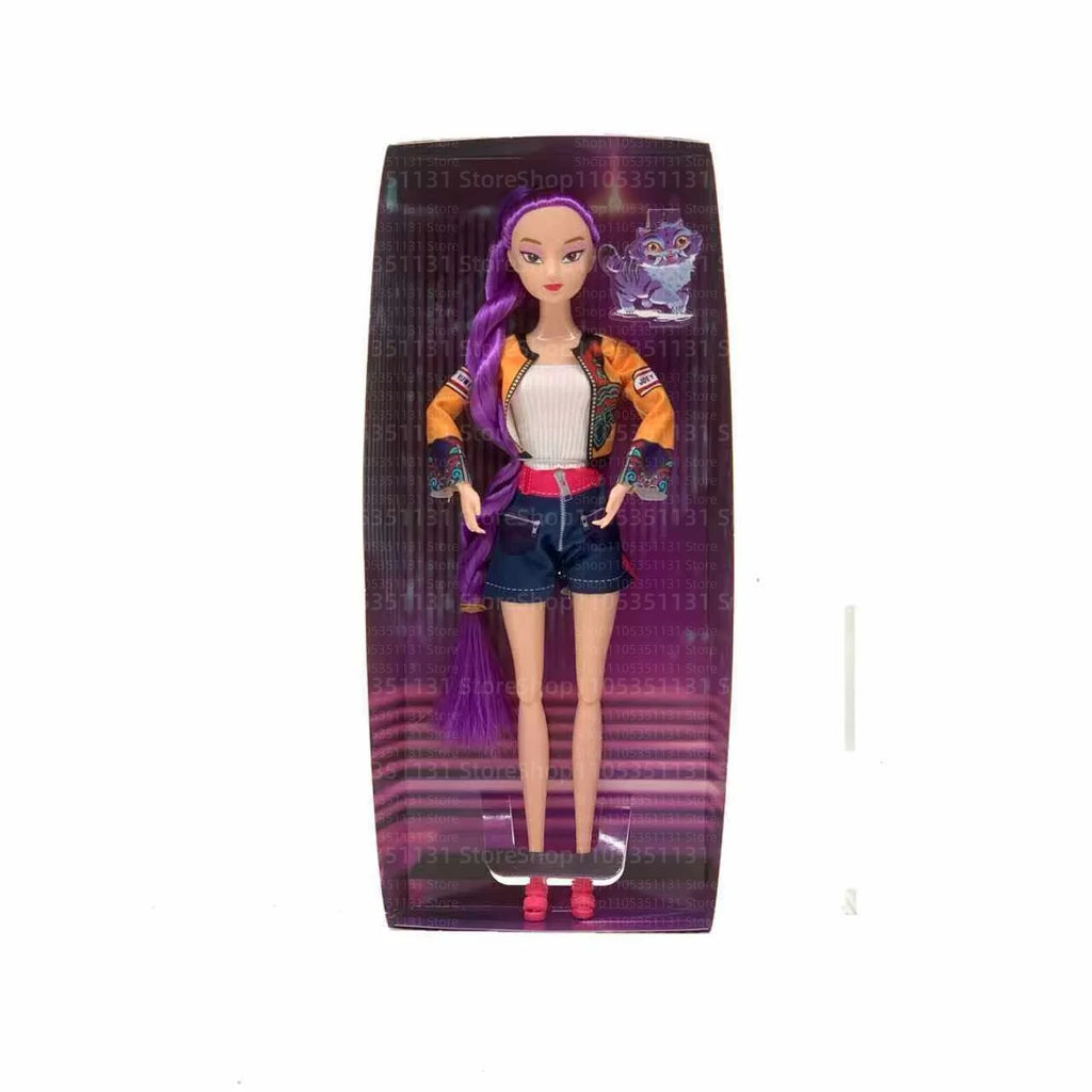 Kpop Rumi Mira Zoey Vinyl Doll Anime Hunters Girl 11 Inch Articulated With Theme Music Cute Toy 3PCS Set Gift for Kids Girl Fans