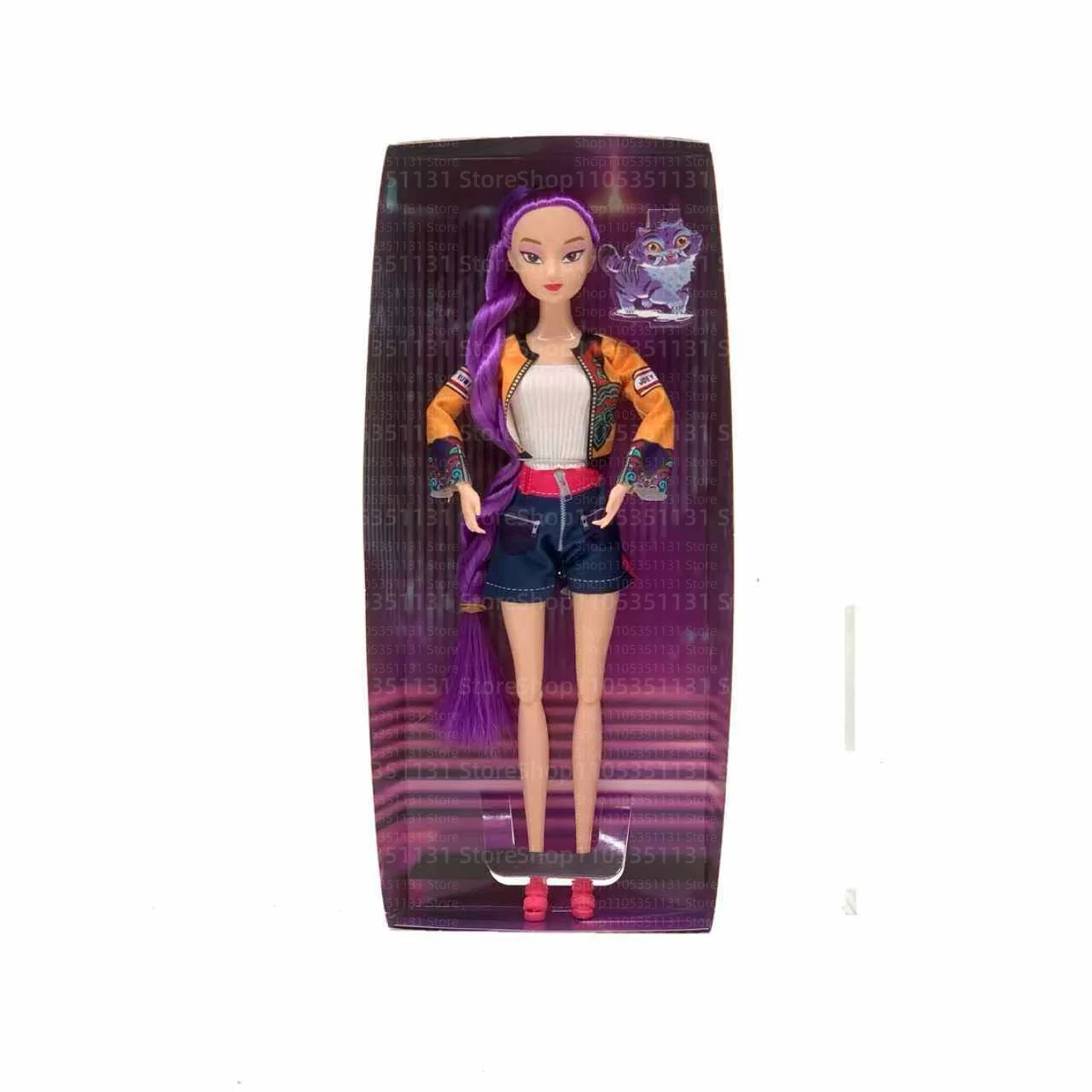 Kpop Rumi Mira Zoey Vinyl Doll Anime Hunters Girl 11 Inch Articulated With Theme Music Cute Toy 3PCS Set Gift for Kids Girl Fans