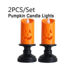 10/20PCS Cute Halloween Glowing Rings Glow Bracelet Christmas Ghost Pumpkin Snowman Child Kids Gift Halloween Party Decoration