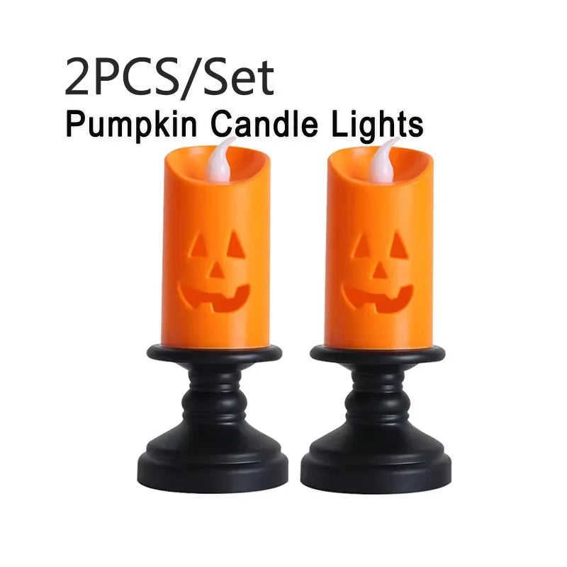 10/20PCS Cute Halloween Glowing Rings Glow Bracelet Christmas Ghost Pumpkin Snowman Child Kids Gift Halloween Party Decoration