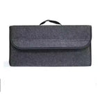 Gray Anti Slip Compartment Boot Storage Organizer Tool Car Storage Bag Car Trunk Organizer Soft Felt Storage Box Car Accessories