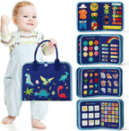 Toddler Montessori Busy Board Activities Education Toys Basic Dress Motor Skills Baby Travel Learning Toys For Christmas Gift