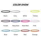 4PCS Unisex Sports Thin Headband Non-Slip Elastic Women Men Yoga Hair Bands Sweatband Football Running Biking Sports Hairband