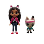 13pcs/set Gabby Dollhouse Mercat Cartoon for Capsule Doll Machine Smiling Car Hug Gaby Dolls action Figure Toy Kids Xmas Gifts