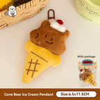 1/6 Pcs Cartoon dessert doll pendant girl's heart versatile keychain backpack decoration doll pendant