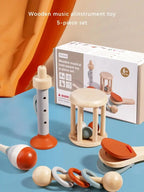 Baby Handheld Bell, Ringing Instrument, Early Childhood Education, Soothing Bed Bell, Wooden Gripping, Chewing Toy