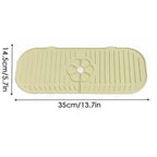Kitchen Faucet Splash Pad Silicone Sink Faucet Splash Guard Mat Sponge Drain Pad Countertop Protector for Kitchen Bath Gadgets