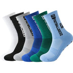 6Pairs/Lot FS Football Socks New Style Round Silicone Suction Cup Grip Anti Slip Soccer Socks Sports Men Baseball Rugby Socks