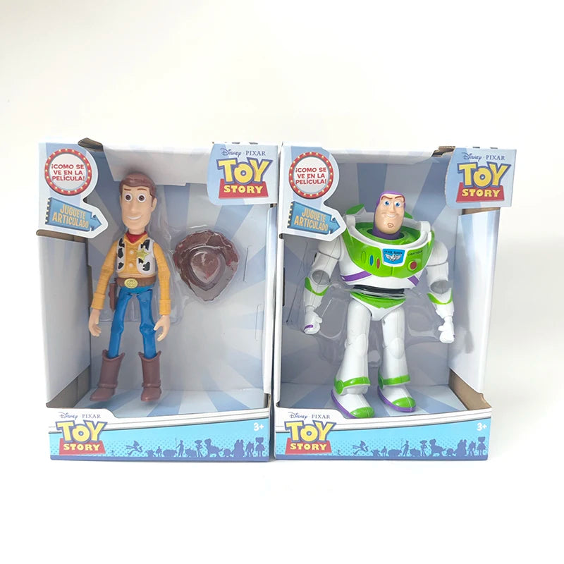 Cartoon Toy Story 3 Buzz Lightyear Woody Anime Figure Desktop Toy Model Ornament Children Doll Collectibles Surprise Holidaygift