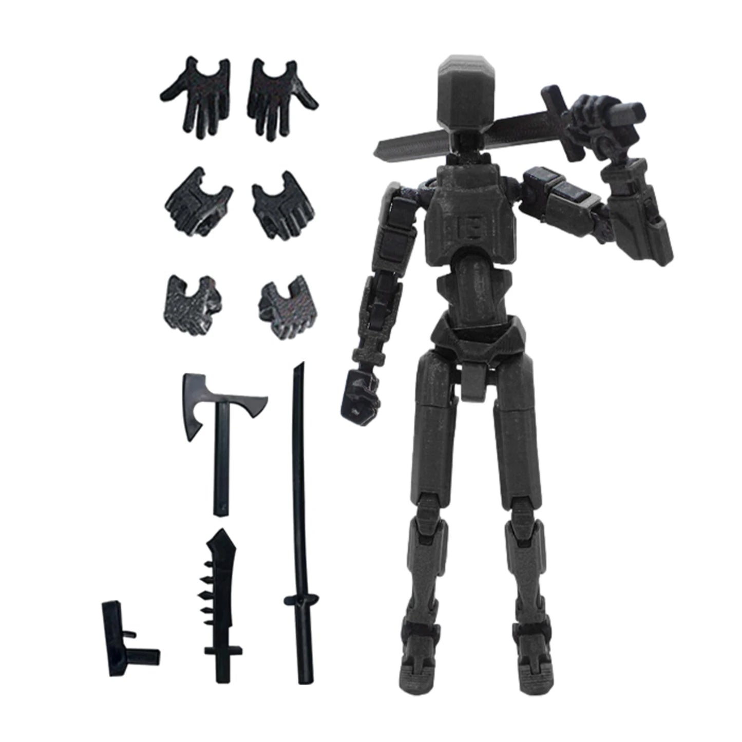 Articulated Action Figure Dummy with 13 Movable Joints