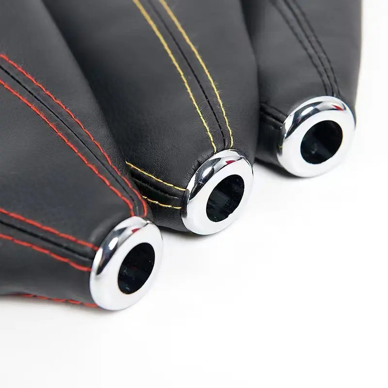 Car Gear Shift Knob Cover Universal Shifter Boot Dust Cover PU Leather Waterproof Decorate Fit for Most Manual/Auto Car Truck