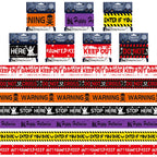 Halloween Warning Tape Signs Halloween Props Window Prop Party Danger Warning line 580x8.5cm Halloween Decoration Witch Balloons