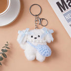 Plush Toys Doll Keychain Kawaii Pochacco Anime Pendant Cute Children Toy Gifts Keychains Keyring Plushie Birthday Girls