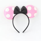 Knot Accessories Minnie Hairbands Favors Mom Lovely Ears Kids Mickey Headbands Hair Boys Party Sequin Baby Birthday Bows Girls
