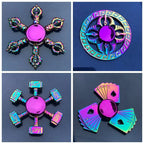 Dragon Wings Hand Spinner Alloy Low Noise Metal Rainbow Finger Spinner Anti-Anxiety High Speed Fingertip Gyro Birthday Gift