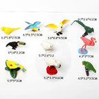 Simulation Mini  Farm Poultry Puppy Crocodile Pegasus Monkey Bird Wildlife Figurine Animal Model Sets Education Kid Toys