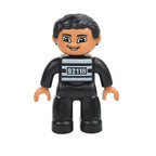 Big Size Figures Building Block Doll Family Farmer Pirate Worker Doctor Policemen Large Brick Compatible Build House Duploes Toy