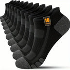 10/30 Pairs Men Women Low Cut Sports Socks Reinforced Wear-Resistant Sweat Absorbing, Breathable Mesh All Season Casual Socks