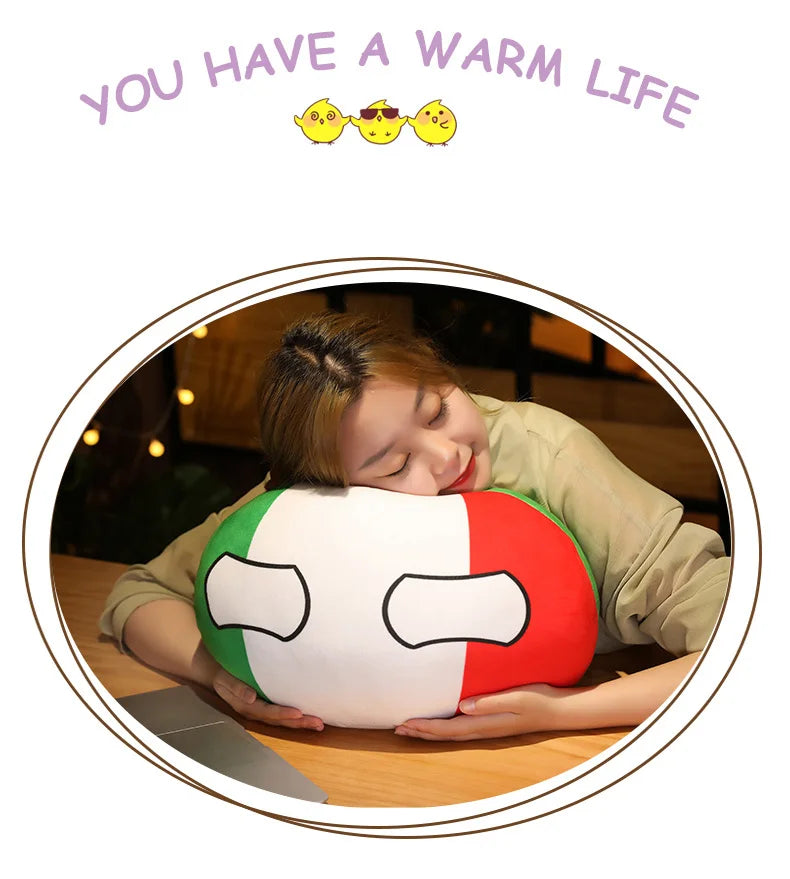 Wholesale Hot 10/30/40cm Polandball Country Ball Toy Plush Pendant Doll Countryball Ussr Usa France Russia Uk Japan Germanyitaly