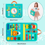 Toddler Montessori Busy Board Activities Education Toys Basic Dress Motor Skills Baby Travel Learning Toys For Christmas Gift