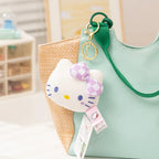 Kawaii Authentic Sanrio Hello Kitty  Kuromi Plush Doll Toys Pendant Cute Plush  Keychain Bag Pendant Christmas Gifts12CM