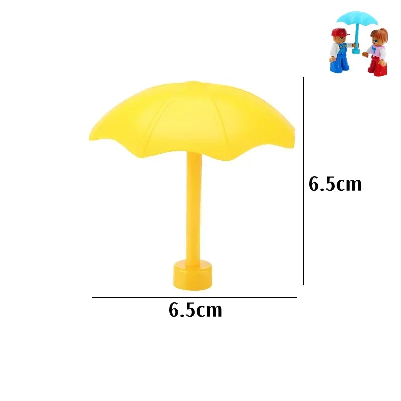 Big Building Blocks Slide Stair Swing Seesaw Ferris Wheel Series Compatible Duploe Large Brick Children Educational Toy Kid Gift