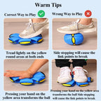 Magic UFO Flying Flat Disc Ball Toy with LED Light Outdoor Garden Sport Deformable Stress Relief Vent Ball for Kids Boys Girls