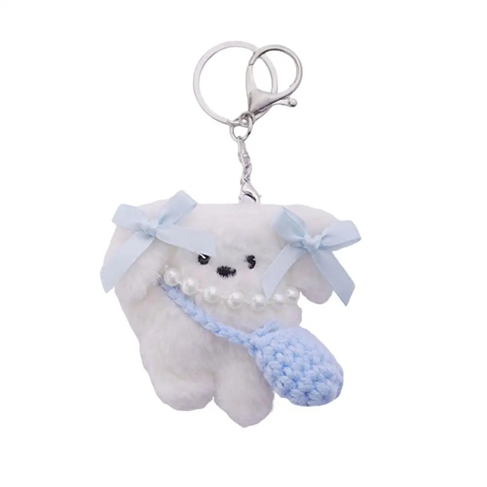 Plush Toys Doll Keychain Kawaii Pochacco Anime Pendant Cute Children Toy Gifts Keychains Keyring Plushie Birthday Girls