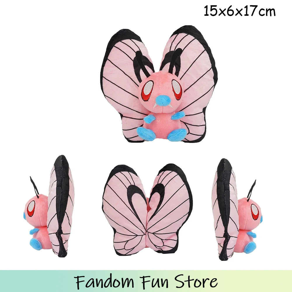 Pokemon Butterfree Plush Toys Butterfly Caterpie Scolipede Plushies  Soft Stuffed Animal Cute Dolls Christmas Halloween Gifts