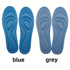 1/2 Pairs Memory Foam Disposable Insoles for Shoes Antibacterial Deodorization Sweat Absorption Insert Sport Shoes Pads