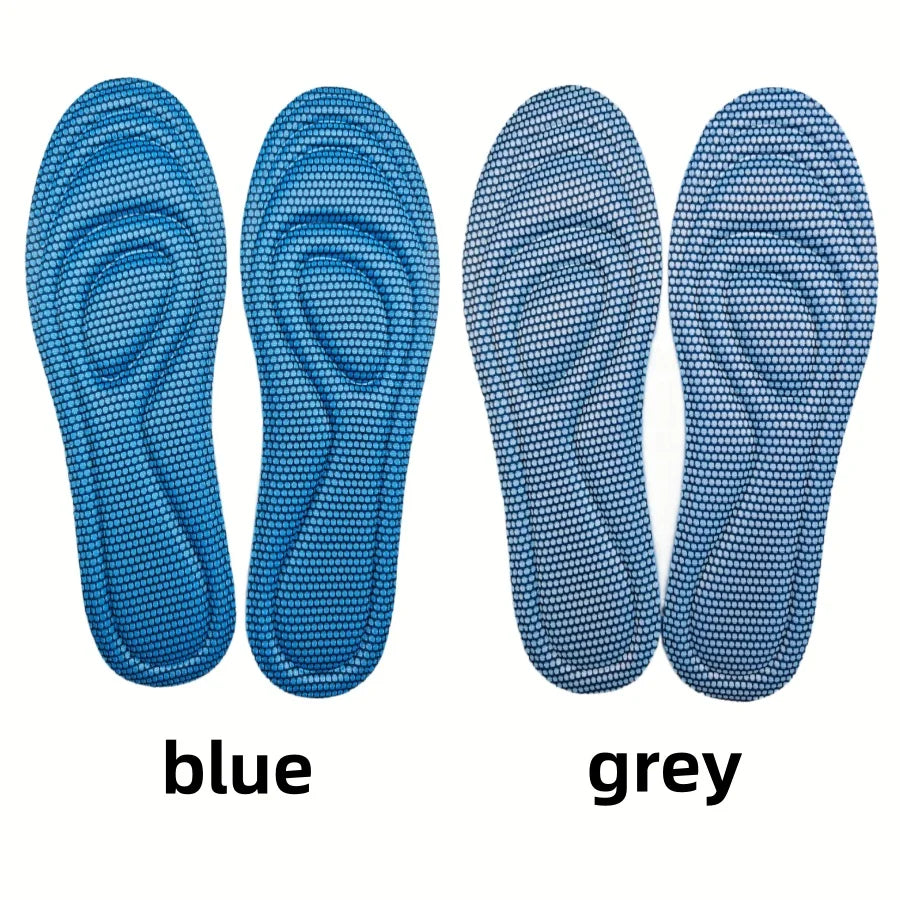 1/2 Pairs Memory Foam Disposable Insoles for Shoes Antibacterial Deodorization Sweat Absorption Insert Sport Shoes Pads
