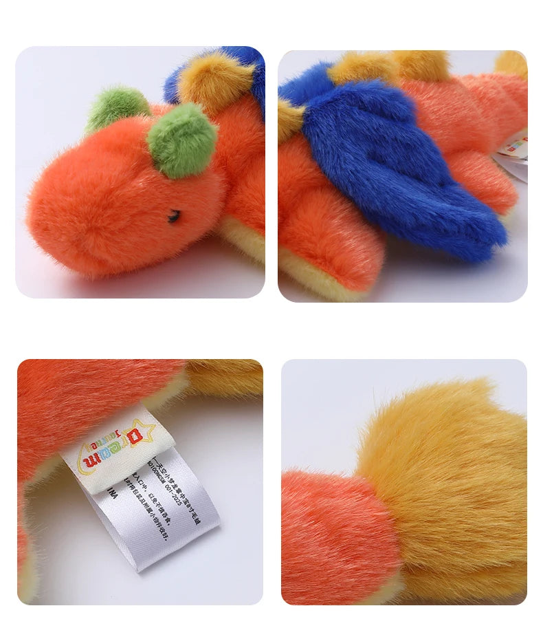 12 Colors 25cm 33cm Cute Fly Dargon Plush Toy Creative Colorful Dargon Soft Doll Work Buddy Sleep Soothing Doll Children Gift