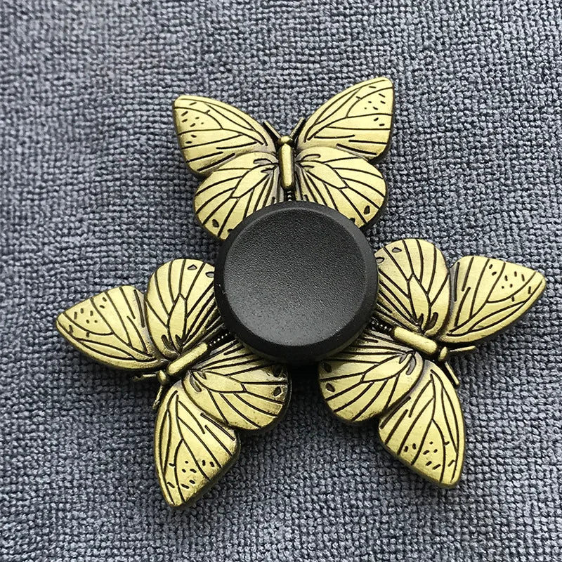 New Bronze Metal Alloy Fidget Spinner R188 Mute Bearing Hand Spinner Fingertip Gyro Stress Relief Toys Gifts