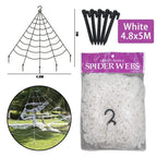 30/90/150cm Halloween Black Scary Giant Spider Huge Spider Web Halloween Decor Home Bar Haunted House Prop Holiday Outdoor Decor