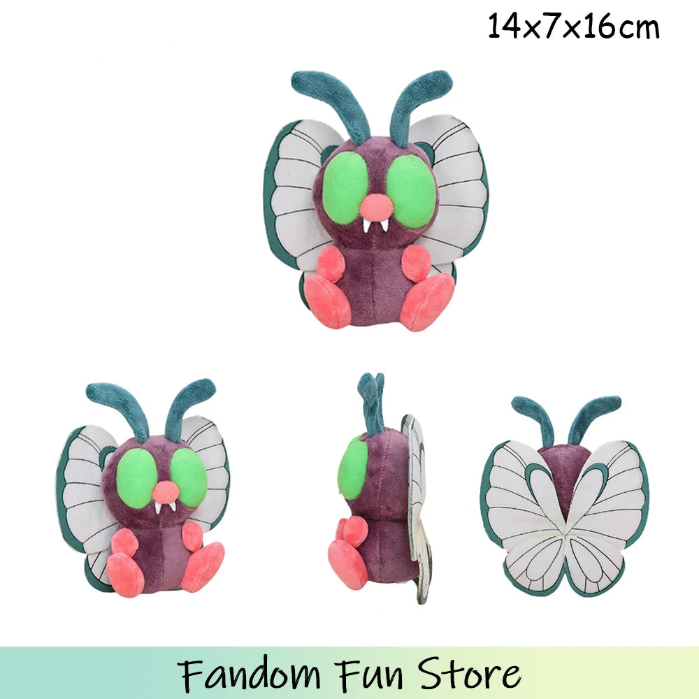 Pokemon Butterfree Plush Toys Butterfly Caterpie Scolipede Plushies  Soft Stuffed Animal Cute Dolls Christmas Halloween Gifts