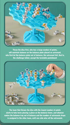Fun Frog Balance Tree Children Math Toys Balancing Board Game Parent-child Interaction Tabletop Balance Game Toy Gift for Kids