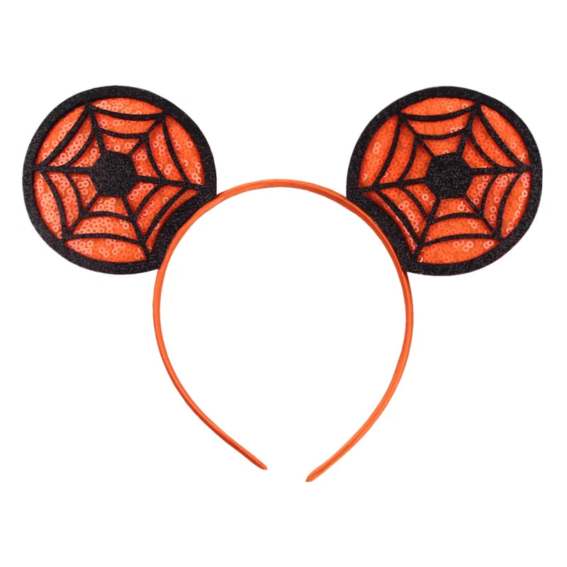 2026 Festival Party Cosplay Mouse Ears Headband 3.3" Ears Glitter Hairband For Boys Girls DIY Cartoon Hair Accessories