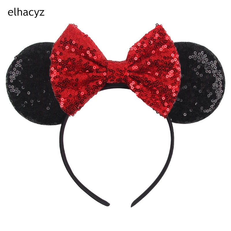2026 Chic Embroidery Sequin Ears Headband Classical DOT Bow Hairband For Girls Women Party Head Wear Kids DIY Hair Accessories