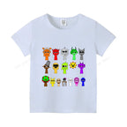 Sprunkis T-shirts Cartoon Oren Wenda Outdoor Clothes Short Sleeve Summer Cute Base Top Funny Birthday Gift