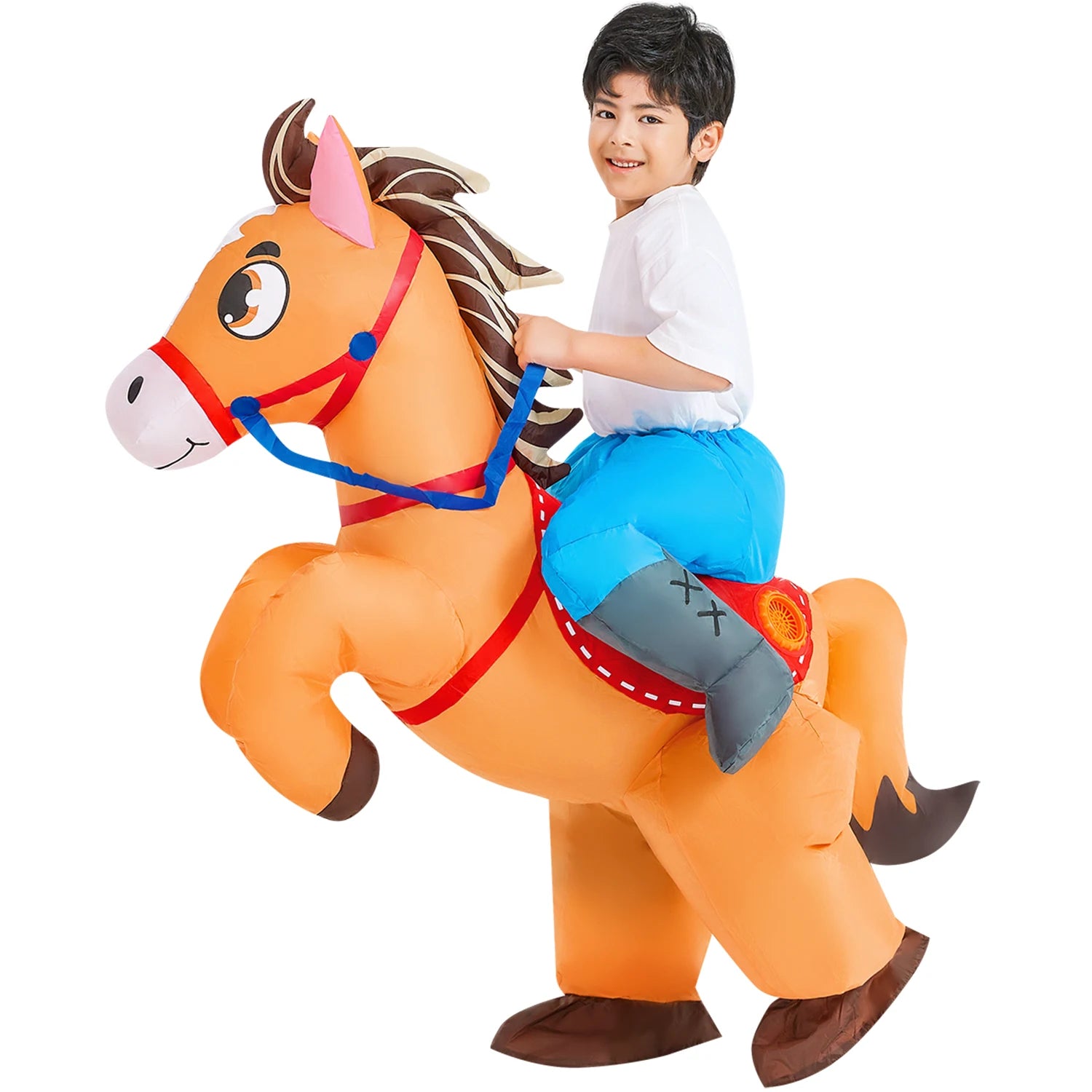 Kids Child Dinosaur Inflatable Costume Anime Purim Halloween Christmas Party Cosplay Costumes Dress Suits for Boys Girls