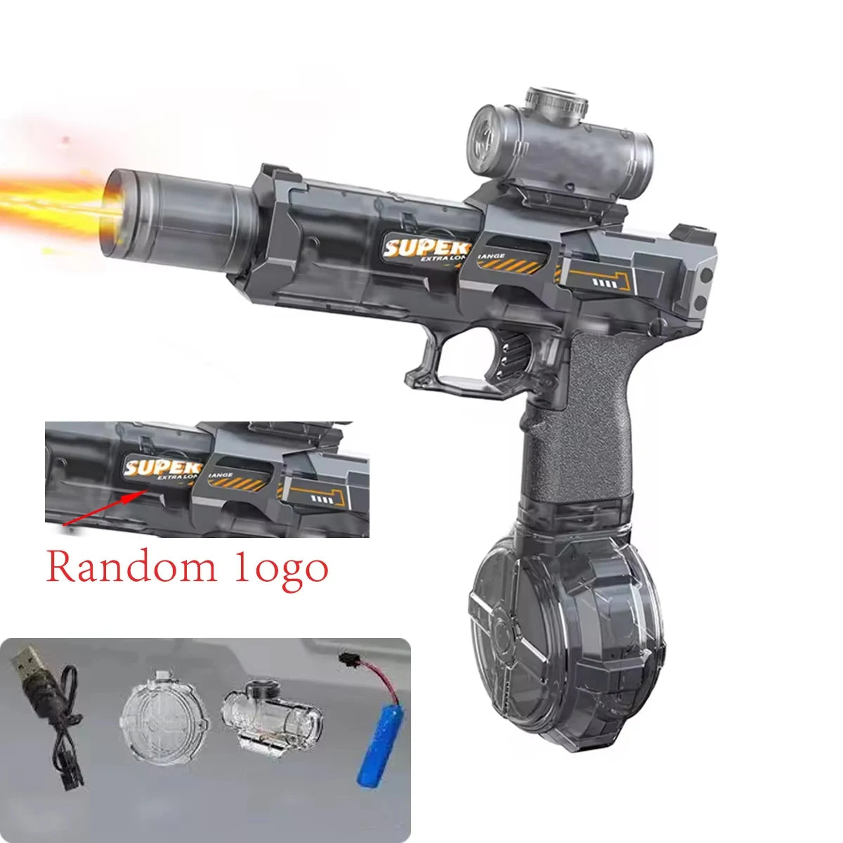 Electric Water Guns For Adults Powerful Squirt Automatic Water Suction Water Blasters Summer Outdoor Beach Toy For boys Kid Gift