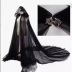 Medieval Shawl Men And Women Adult Gothic Punk Fairy Elf Witch Wedding Wicca Hooded Cape Halloween Role Play Vampire Costume
