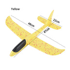 48cm Large EPP Foam Hand Throwing Aircraft Toys Gyratory Stunt Pressure Resistant Model Aircraft Outdoor For Boys Children Gift