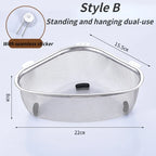 Kitchen Tools Stainless Steel Sink Drain Basket Triangle Food Filter Organizer Shelf Rack Drainier Household Accessories