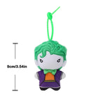 9cm Soft Plush Keychain DC Justice League Batman Superman Harley Quinn Joker Cute Cartoon Movie Dolls Creative Christmas Gifts