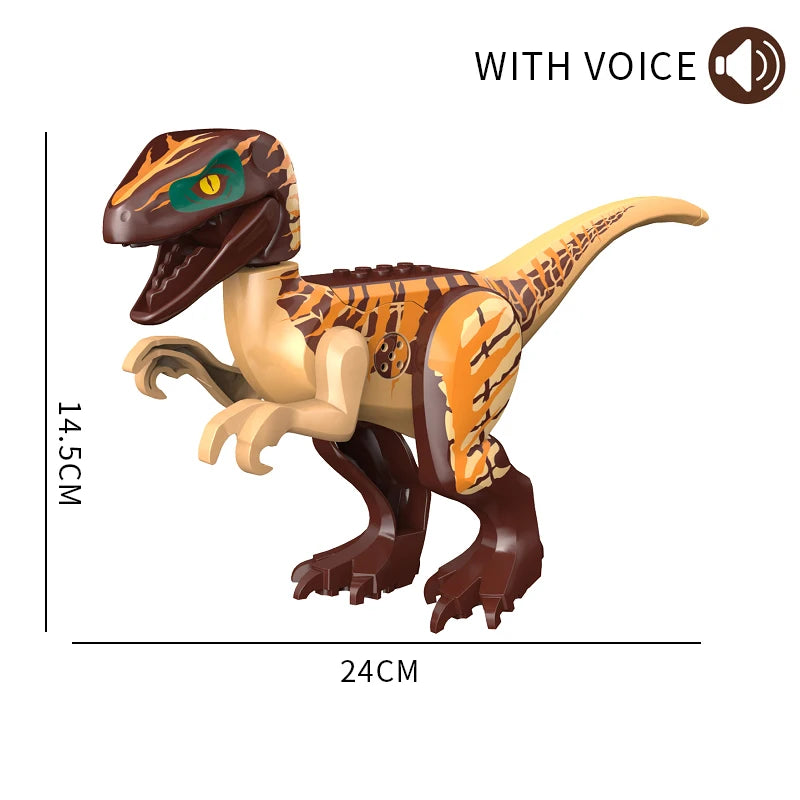 Brutal Raptor Building Jurassic Blocks World 2 MINI Dinosaur Figures Bricks Dino Toys For Children Dinosaurios Christmas