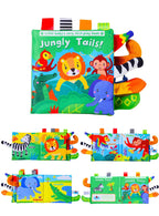 New 3D Visual Tail Cloth Book Baby Tear Resistant Biteable Cognitive Tool Interactive Parent-Child Fun Toddlers Enlighten Toys