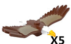 MOC Animal Scene Building Blocks Zoo Ducks Cat Dog Penguin Eagle Dove Wolf Bear Deer Shark Snake Mice Sheep DIY Toys Bricks K055